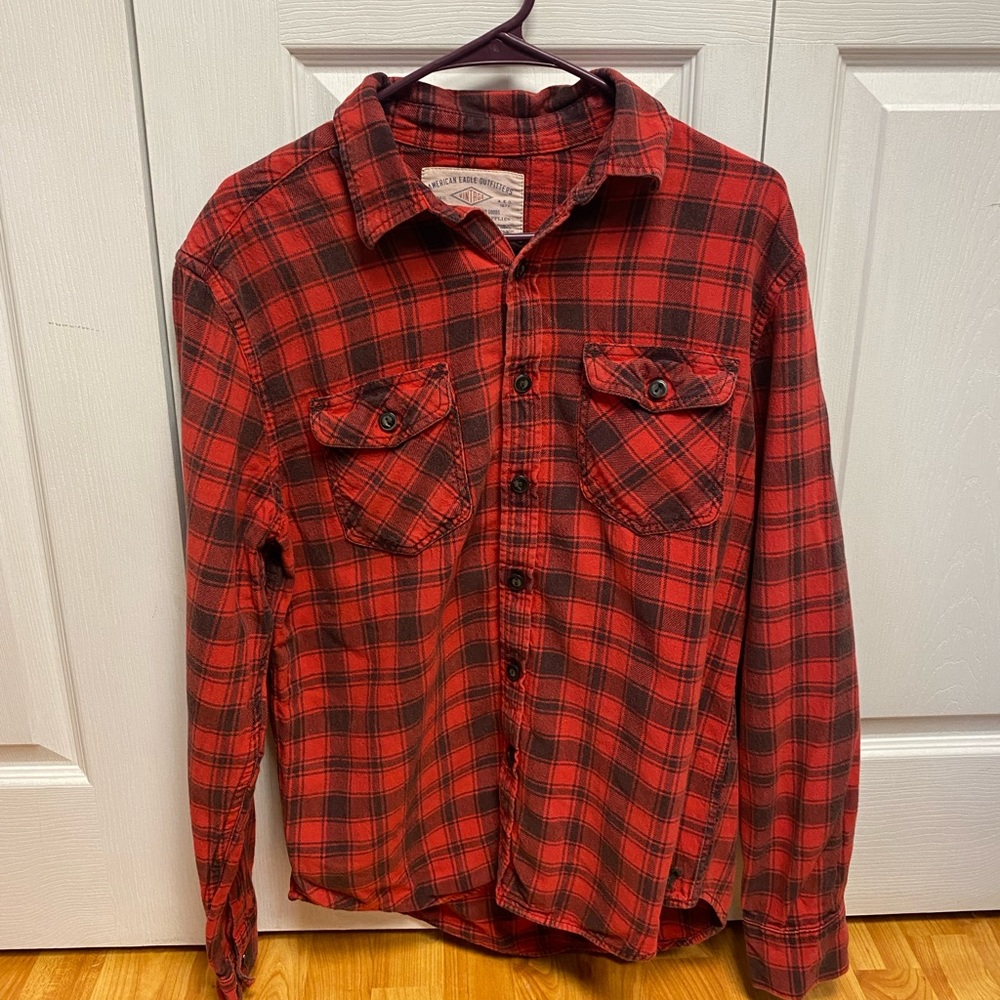 American Eagle 'Classic Fit' Vintage Red Flannel, Medium